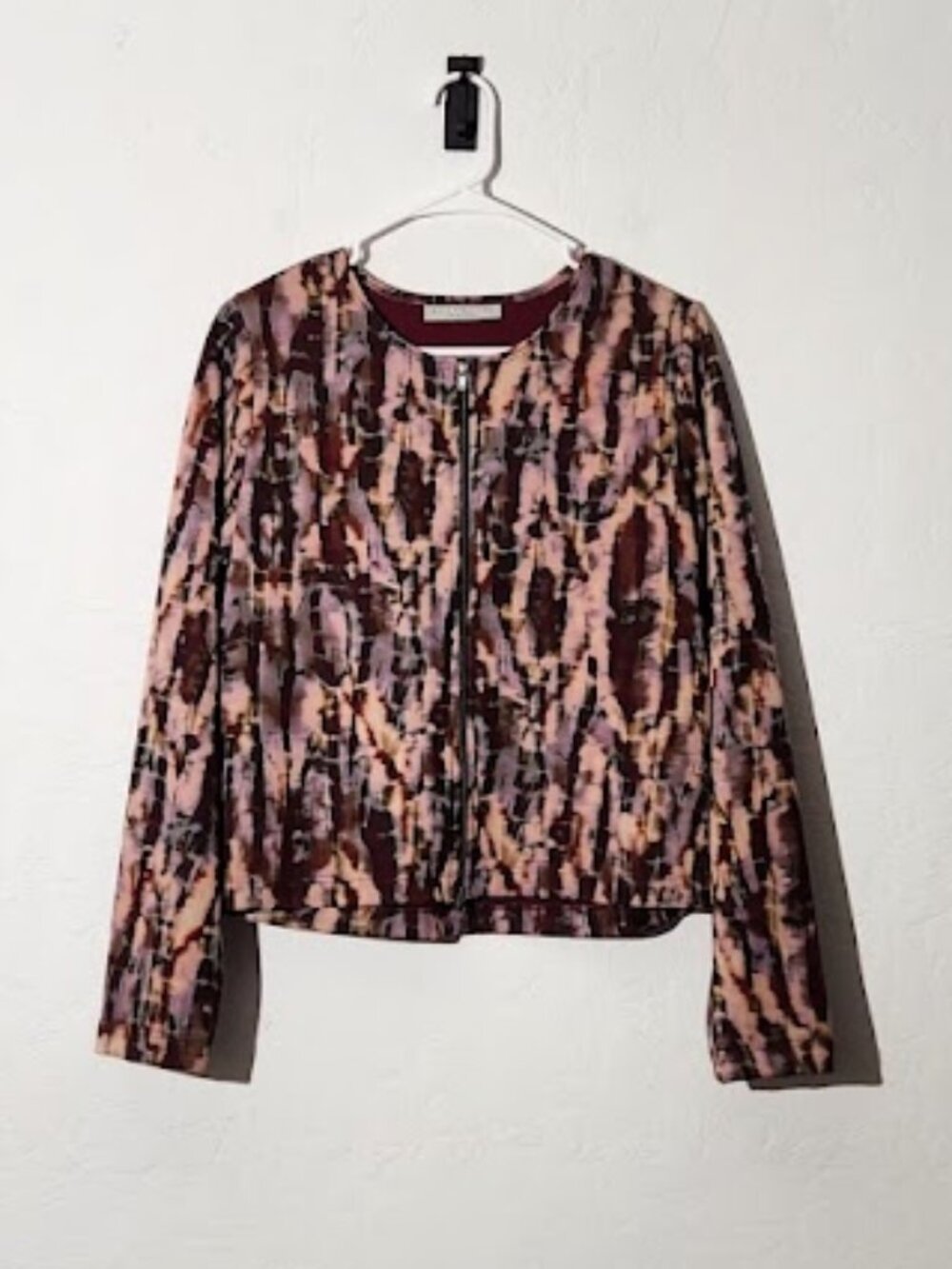 Bryn Walker Women's Full Zip Collarless Jacket Size Medium NWOT